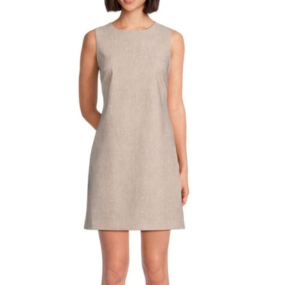 NWT Theory Size 2 Patterned Beige dress